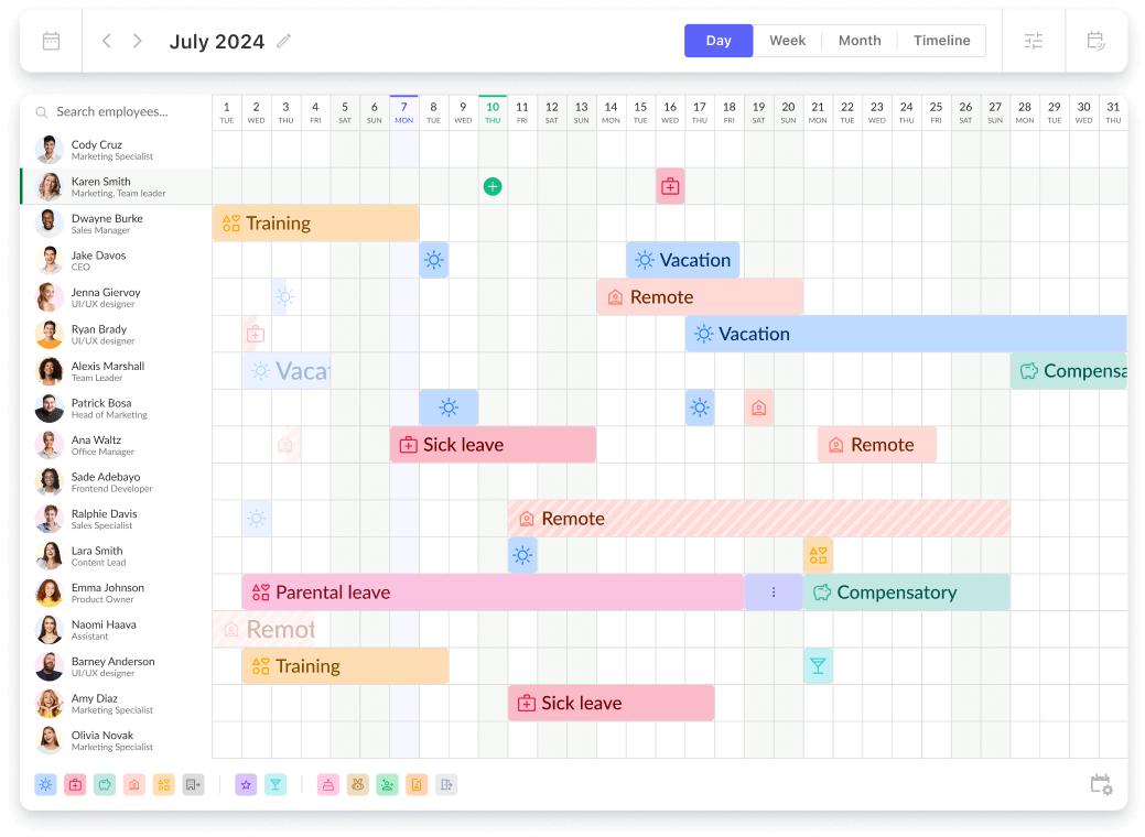 EN - Absence management