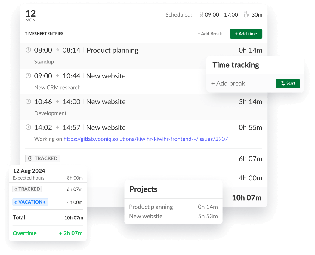 EN - Time-tracking and attendance system